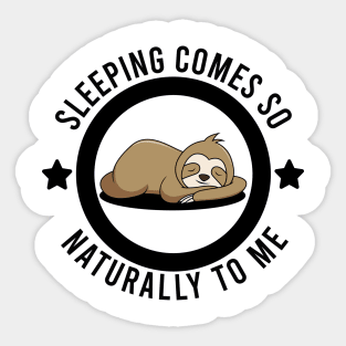 Sleeping Sloth Cute Design Sticker